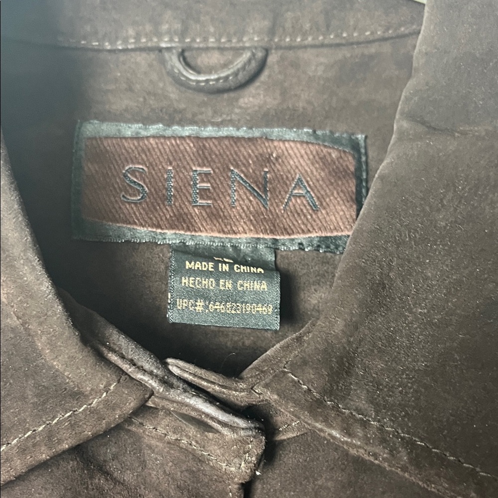 Siena Studio Brown Suede Blazer Women XL